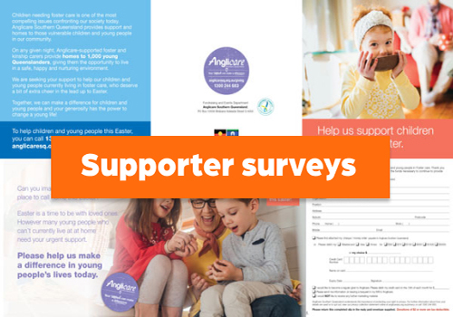 supporter survey direct mail piece